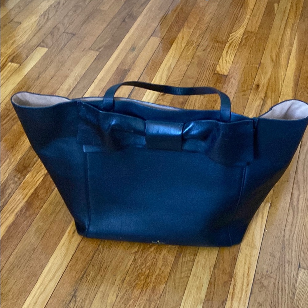 Kate Spade Elegant Black Bow Tote Bag